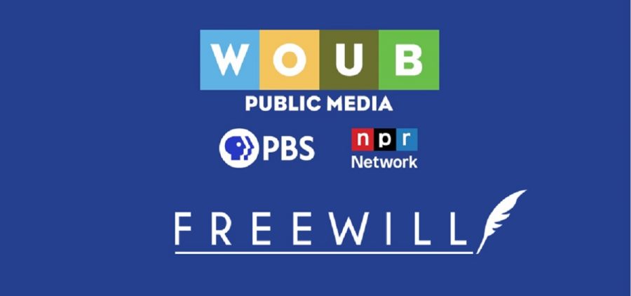 WOUB and FreeWill logos