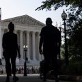 The Supreme Court in Washington, D.C., on Tuesday, June 27 as the term heads into what's expected to be the final week.