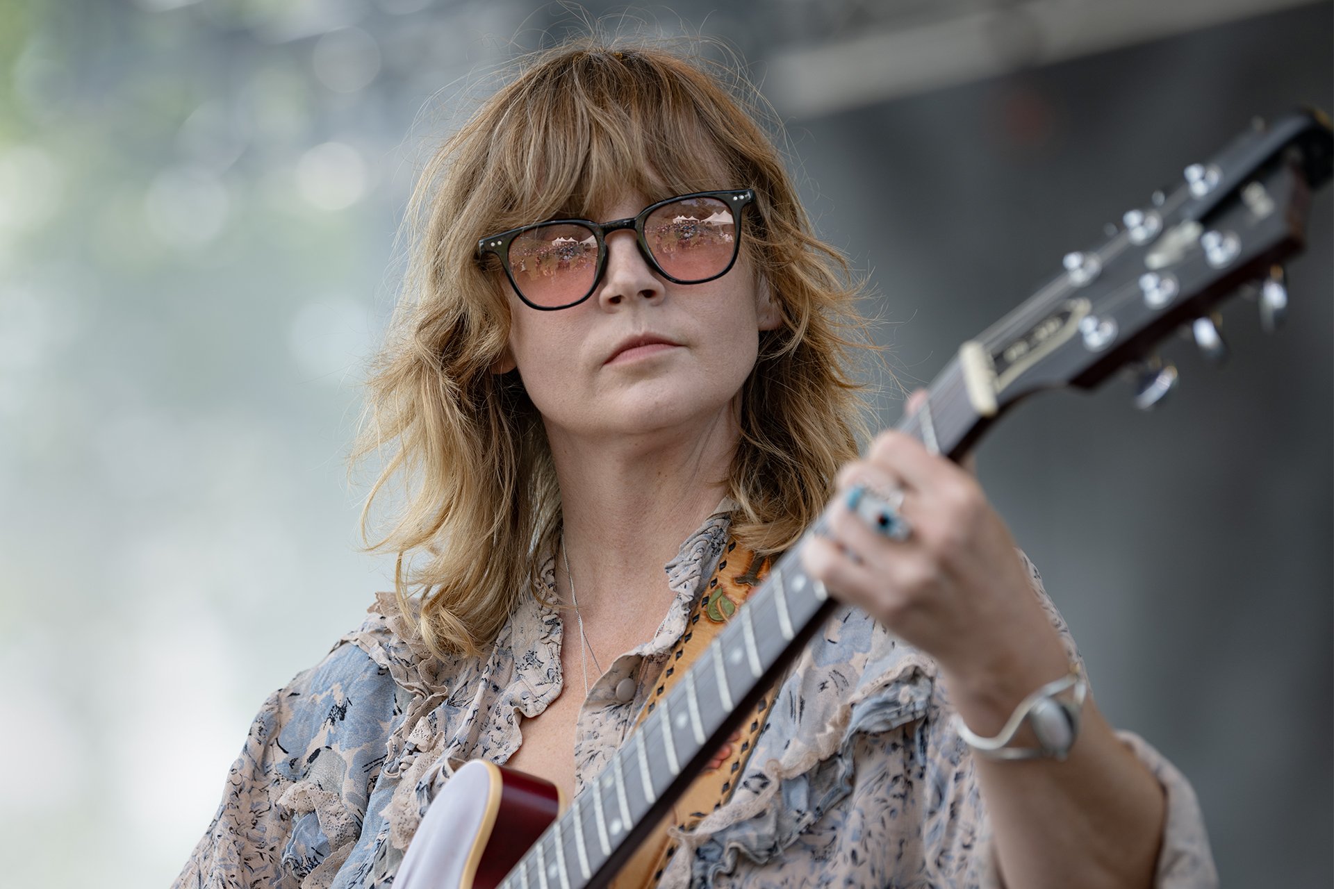 Courtney Marie Andrews plays the Snow Fork Stage at the Nelsonville Music Festival in Nelsonville, Ohio, Saturday, July 22, 2023. [Dylan Benedict I WOUB]