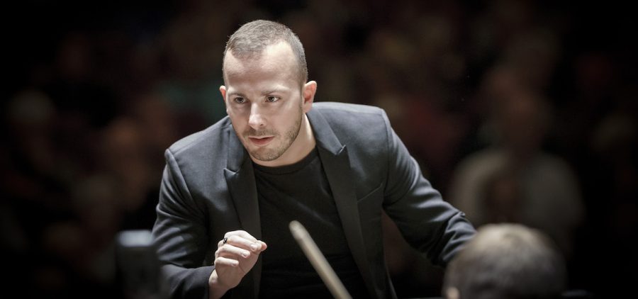 Conductor Yannick Nézet-Séguin directing