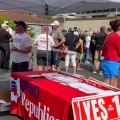 Ohio Republicans gathered at the party headquarters in Columbus on Saturday, July 8, 2023, the weekend before early voting began for the Aug. 8 special election