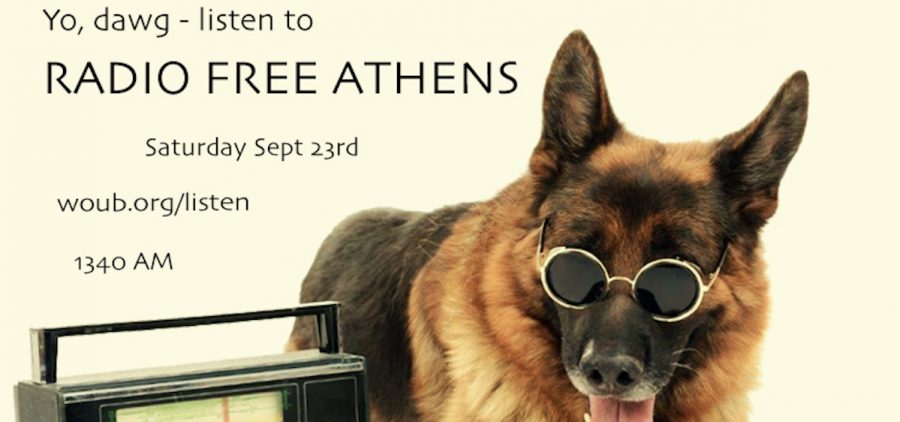 A flyer with information about the lineup for this week's installment of Radio Free Athens.