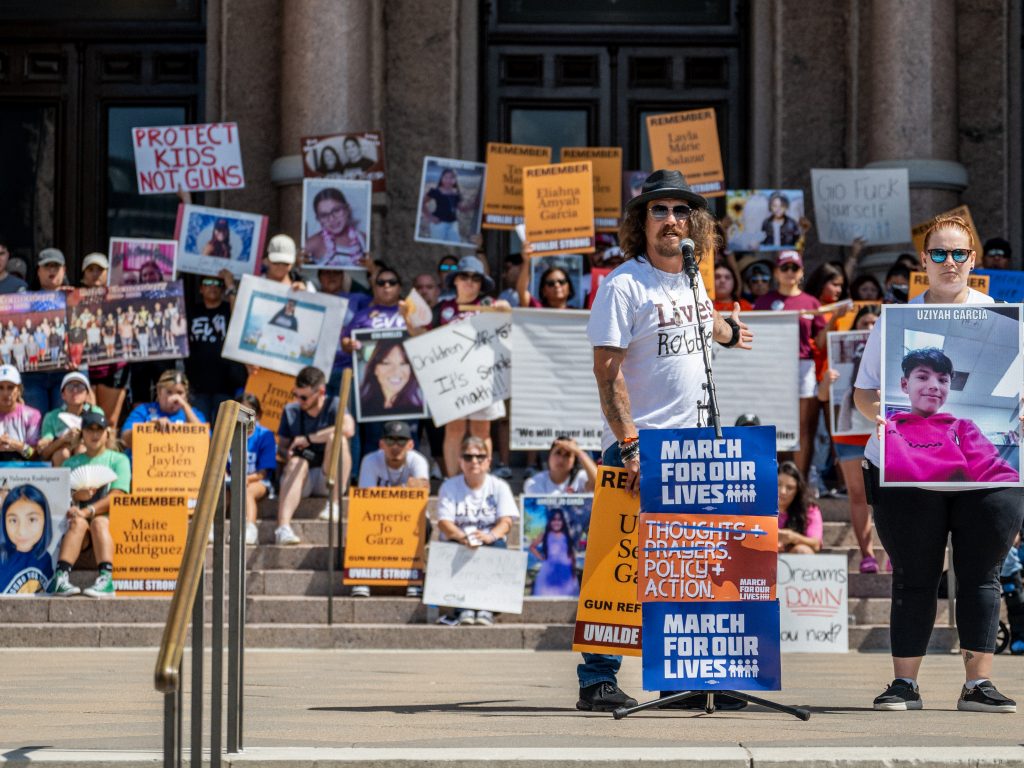 'March For Our Lives' and activists rallied with parents from Uvalde and Santa Fe at the Texas Capitol.