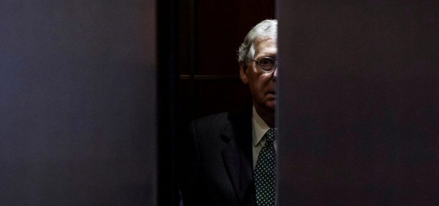 U.S. Senate Majority Leader Mitch McConnell arrives for the so-called "Gang of Eight" classified briefing on Capitol Hill in Washington, U.S., June 14, 2018. REUTERS/Toya Sarno Jordan.