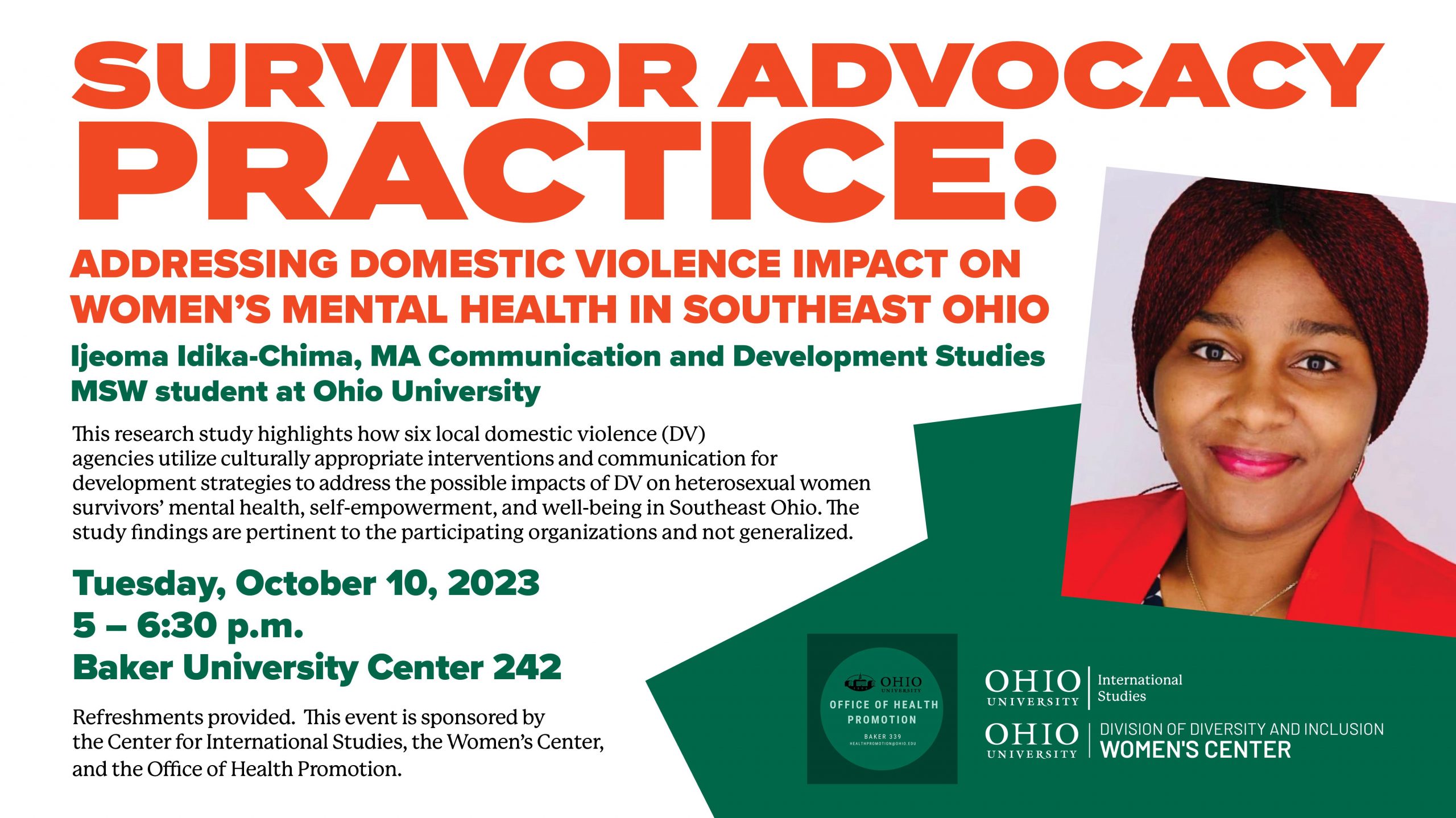 A flyer for a Survival Advocacy practice event