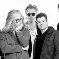 A promotional image of Collective Soul. It is in black and white.