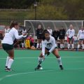 Neela Copp hits the ball against Wake Forest