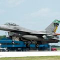 U.S. Air Force, 1Lt. Mathew Correa, an F-16 Fighting Falcon pilot assigned to the Ohio National Guard’s 180th Fighter Wing, takes off for a routine training mission, from the 180FW in Swanton, Ohio. A similar jet created a sonic boom over Athens County Tuesday morning that rattled some homes.