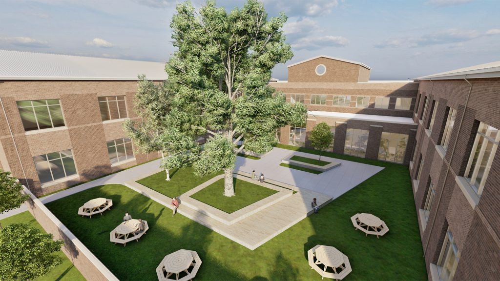 A concept of what the new high school might look like. 