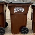 These are different size options of the trash cans Athens residents will receive under the city's new contract with Rumpke Waste and Recycling. The cans are part of the extra cost residents will pay under the new contract.
