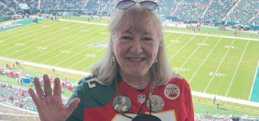 Donna Kelce at NFL game