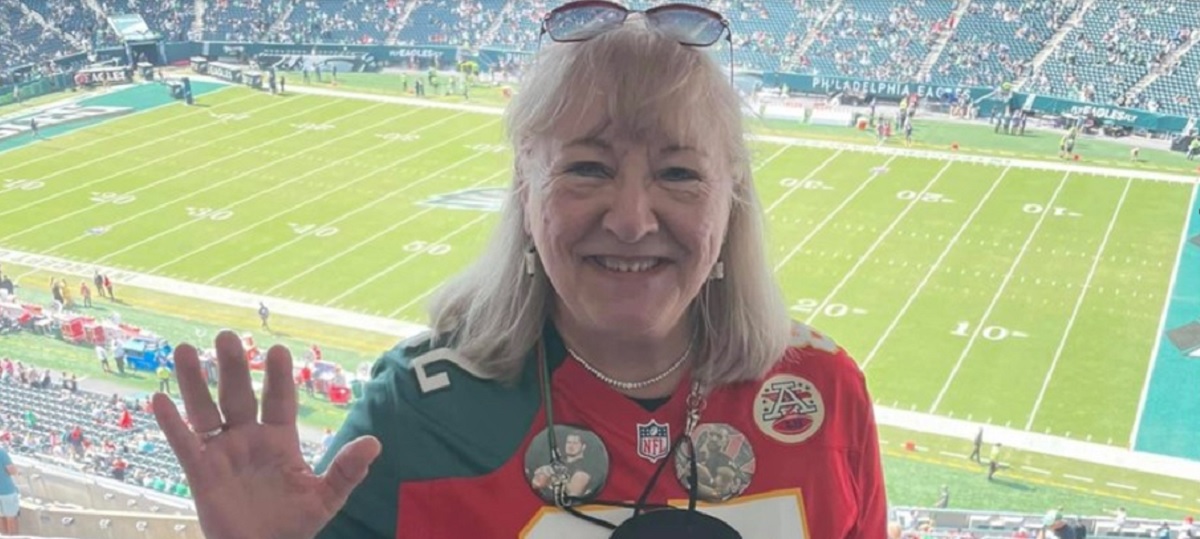Donna Kelce at NFL game