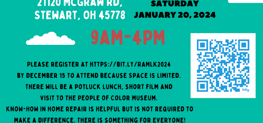 An image of a flyer for a MLK event.