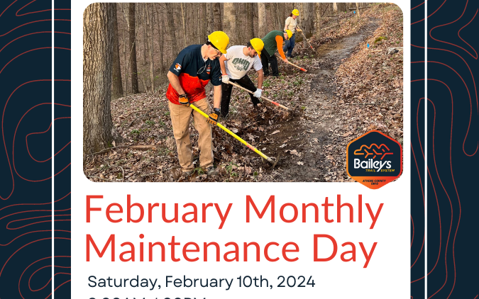 An image of the flyer for the February Monthly Maintenance Day.