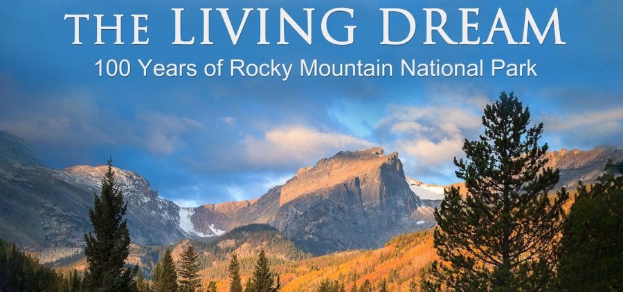 Living Dream: 100 Years of Rocky Mountain National Park in the fall with title slide