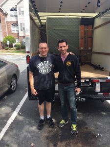 Tony and Brian on move in day