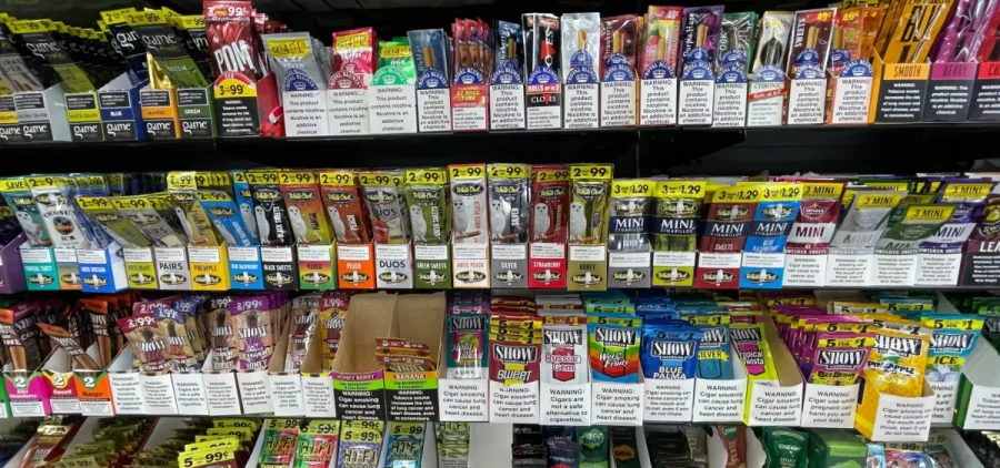 Flavored tobacco products on store shelves