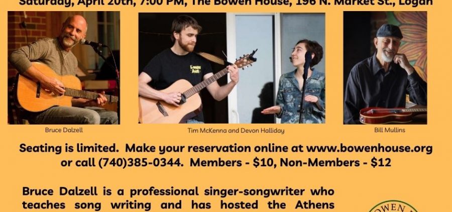 A flyer for the upcoming Songwriter Showcase.