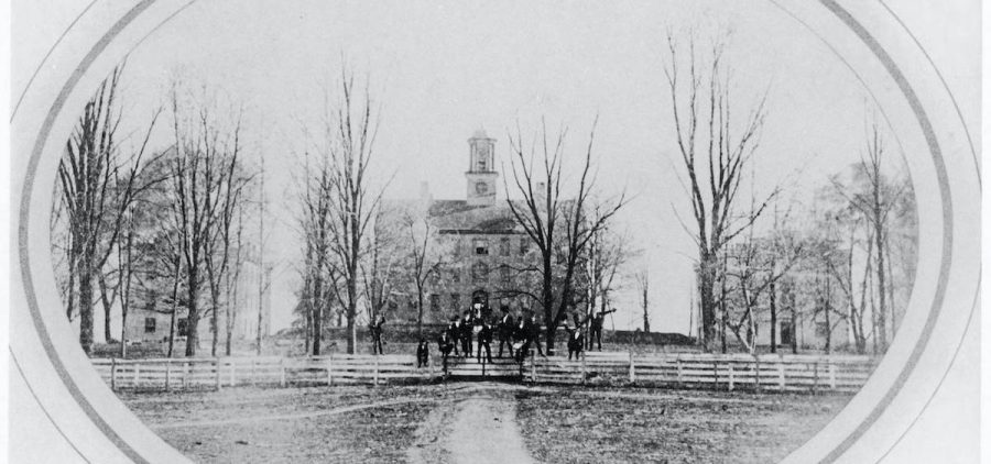 A photo of the College Green in the 1800s. [Image courtesy of Ohio University Library's Digital Collection]