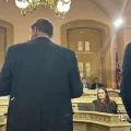 Reps. Bill Seitz (R-Cincinnati) and Dani Isaacsohn (D-Cincinnati) testify in an Ohio House committee about a bill they are sponsoring that would create a pilot program that pays kids to attend school and graduate.
