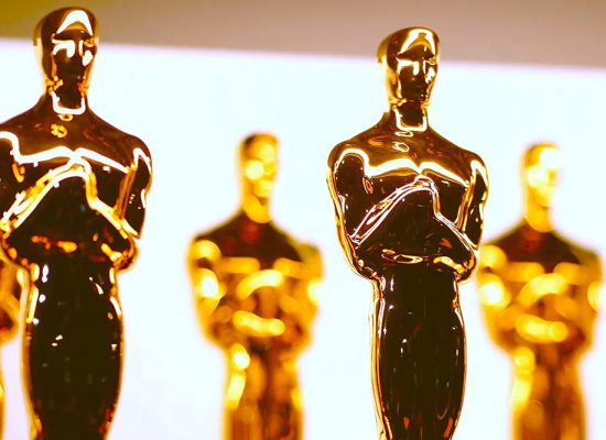 An image of Oscar statues.