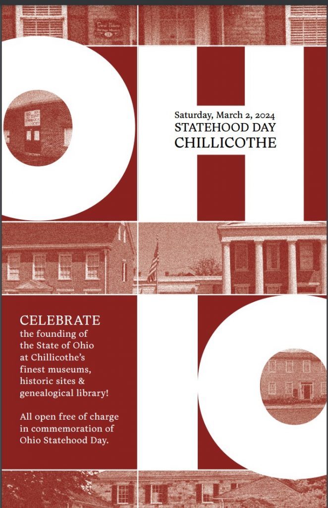 A flyer for a Statehood Day Chillicothe event.
