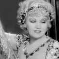 Mae West, black and white. Screen grab from a film she stared in