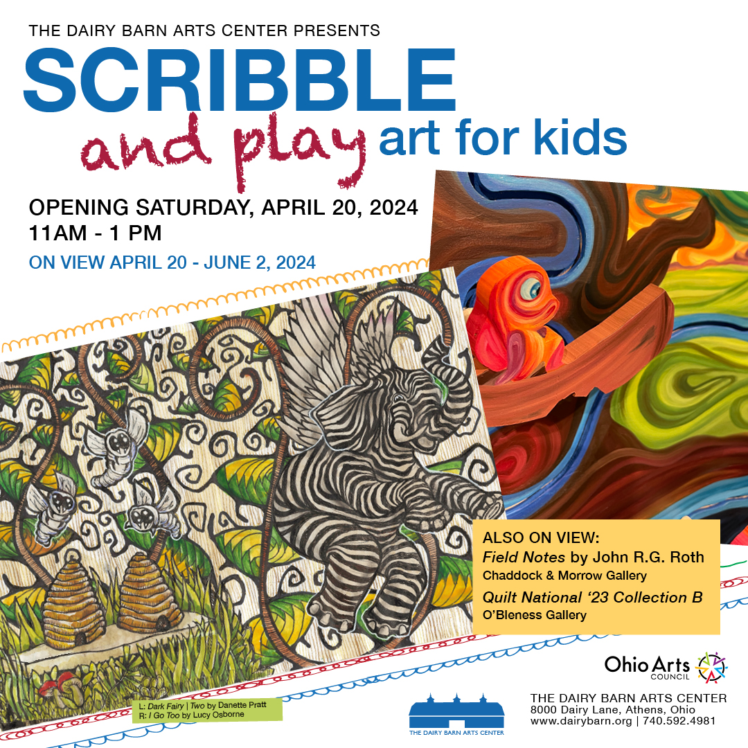 A flyer for Scribble and Play for Kids event.