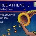 An image with the schedule for March 23's Radio Free Athens show.