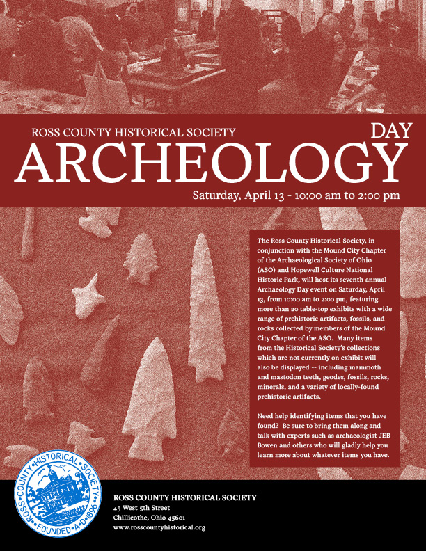 An image of the flyer for Archeology Day 2024.