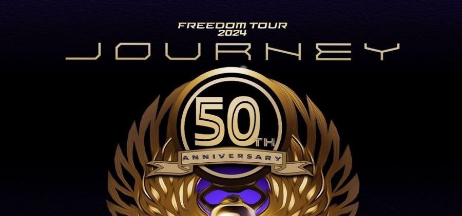 A promotional image for Journey's Freedom 2024 tour.