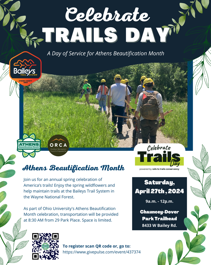A flyer for Celebrate Trails Day.