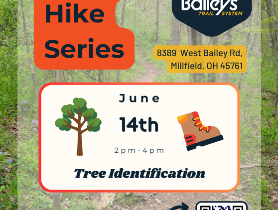 A flyer for a series of guided tours through the Bailey's Forest system.