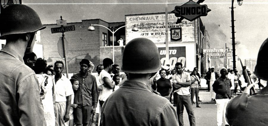 July 30, 1967 - Michigan, U.S. - Riot Detroit 1967 Troops on Linwood Ave. (Credit Image: © Detroit Free Press via ZUMA Wire)