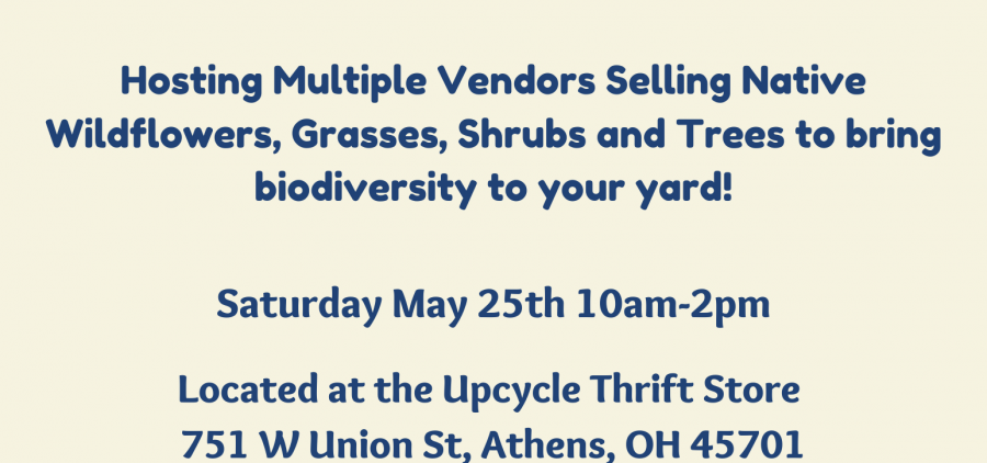 A flyer for the Native Plant Sale event