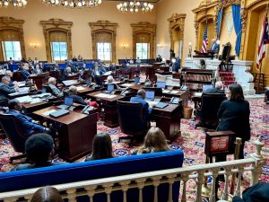 Legislators of the Ohio Senate meet in a special session to discuss putting Joe Biden on the general election ballot.