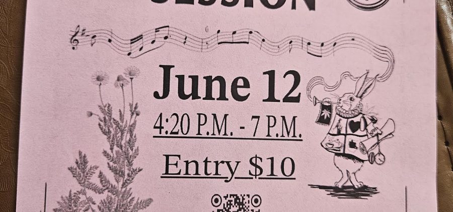 A flyer for the Cannabis Museum's Tea and Jam Session.