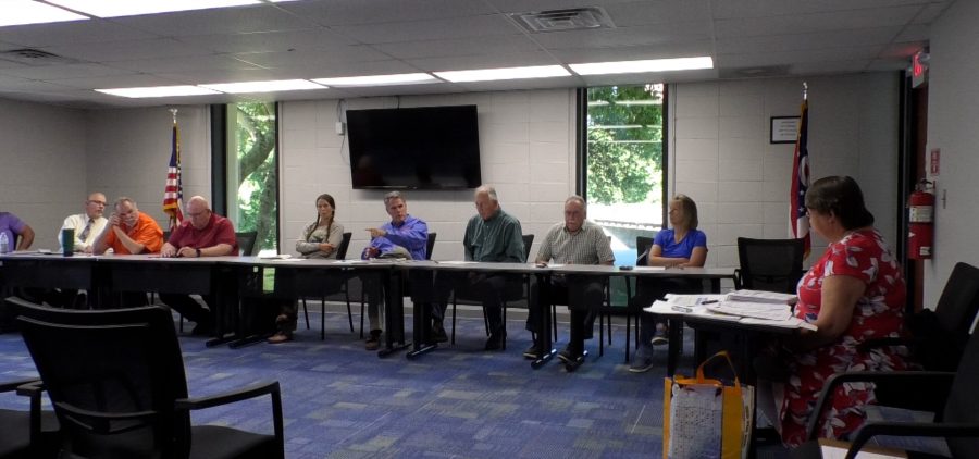 Members of the Athens Hocking Solid Waste District meet to discuss implementing a parcel fee.