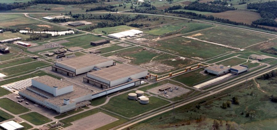 Aerial view of the Portsmouth Gaseous Diffusion Plant.