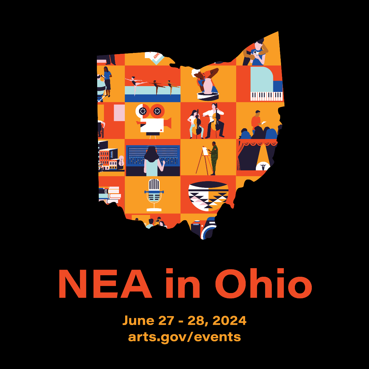The logo for the National Endowment for the Arts.