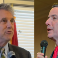 Ohio Sen. Sherrod Brown (D) and challenger Bernie Moreno (R).