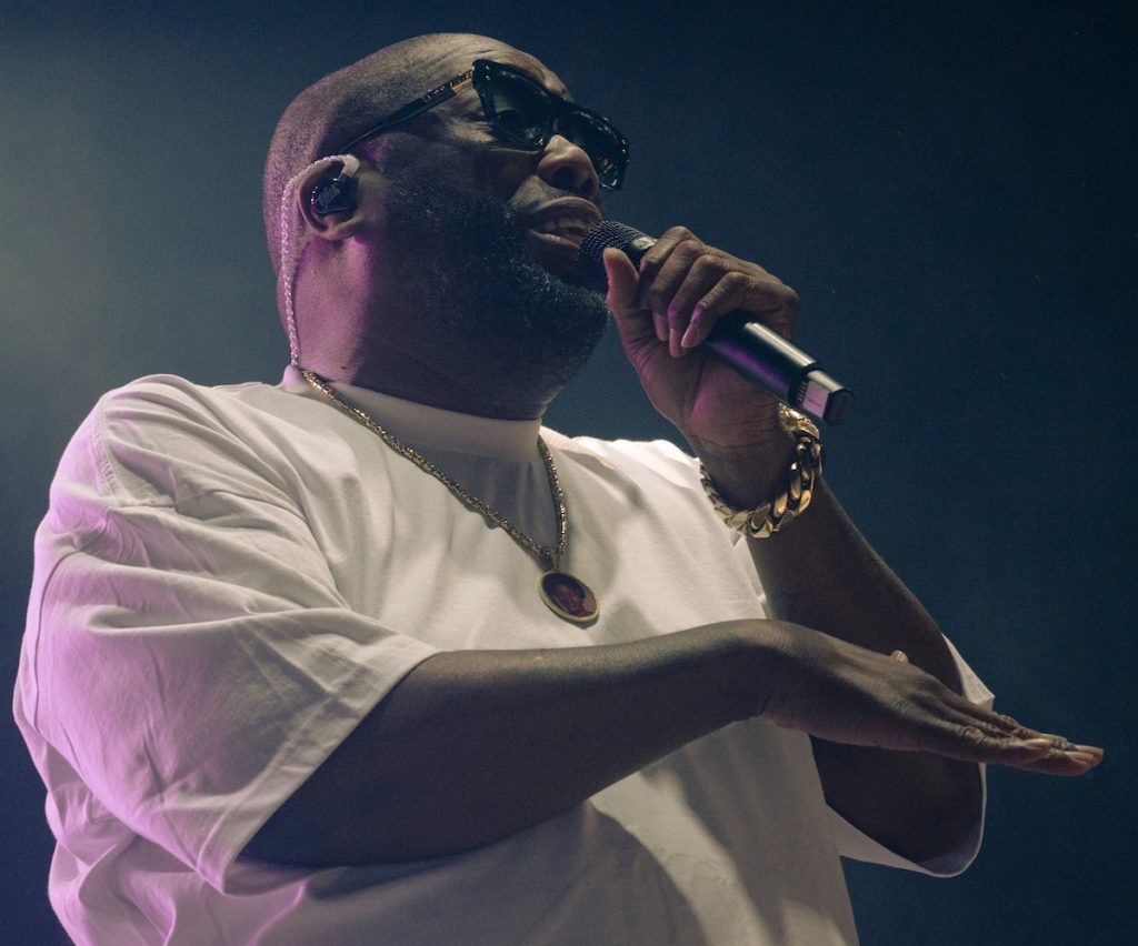 Killer Mike eating up the stage as he headlines the first night of the Nelsonville Music Festival.