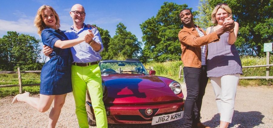 Ore Oduba and Joanne Clifton on CELEBRITY ANTIQUES ROAD TRIP