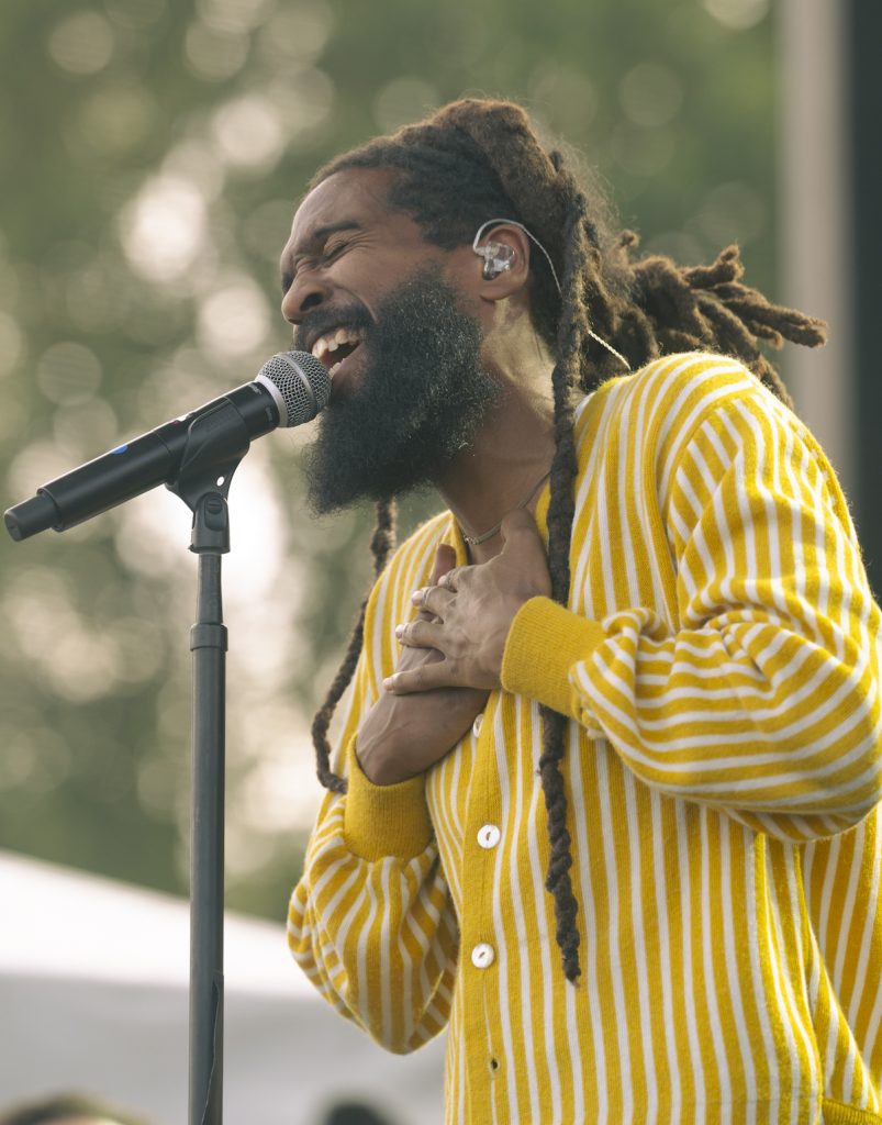 Josh Lane puts his heart and soul into every lyric and verse performed at the Nelsonville Music Festival.