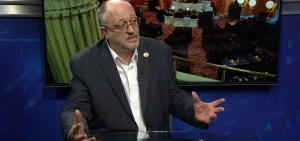 Rep. Gary Click on "The State of Ohio" set during an interview.