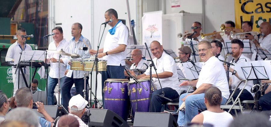 The Mambo Legends Orchestra at the 111th Street Old Timers Festival in Harlem. Credit: Taylor Dennis