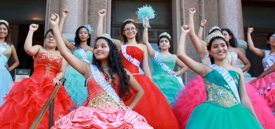 Quinceanera Protest at capitol. Courtesy ofJolttx.org.