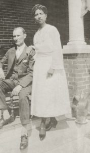 Alex Manly, editor of The Daily Record, and Caroline "Carrie" Sadgwar Manly. Circa 1920. Credit: Cape Fear Museum