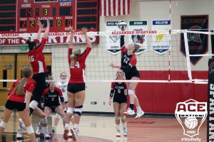 Spartan Lila Moser attacks at the net