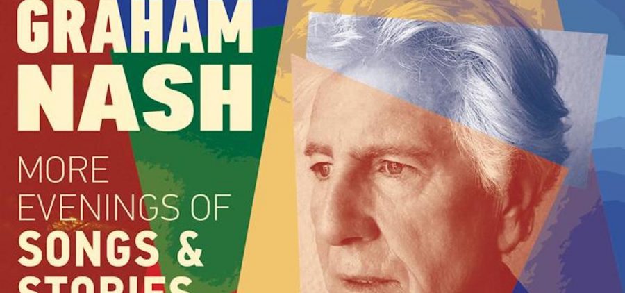 A promotional image for Graham Nash's performance at the Templeton Blackburn Memorial Auditorium.